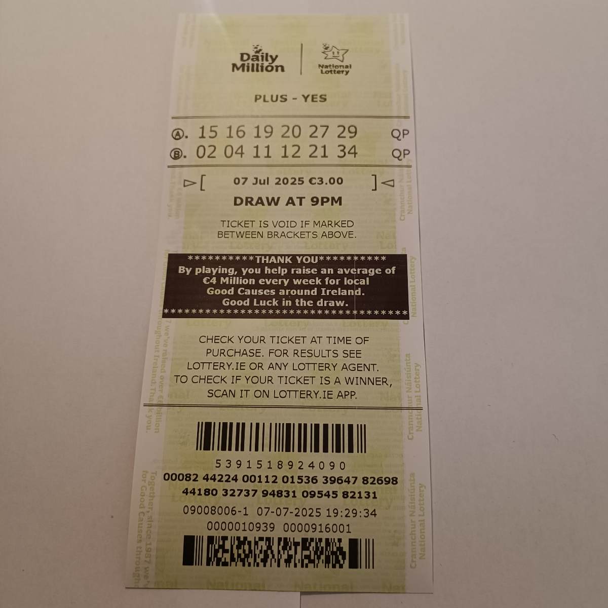 Lotto Euromillions Syndicate by Lucky Syndicates for the 08 July 2025 draw – Coupon 21