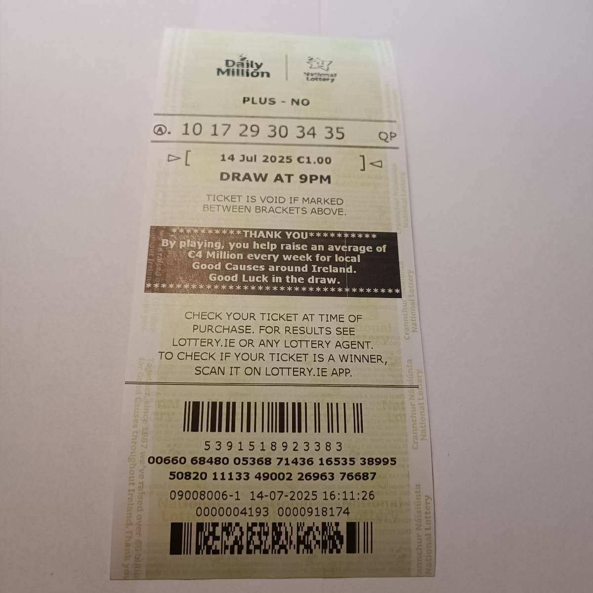 Lotto Euromillions Syndicate by Lucky Syndicates for the 15 July 2025 draw – Coupon 26