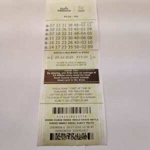 DP2 Euromillions Syndicate by Lucky Syndicates for the 29 July 2025 draw – Coupon 3