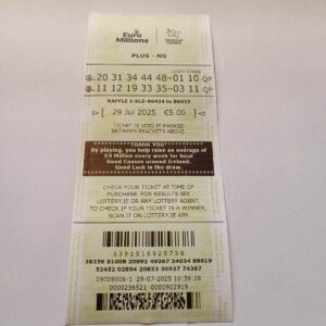 DP2 Euromillions Syndicate by Lucky Syndicates for the 29 July 2025 draw – Coupon 7