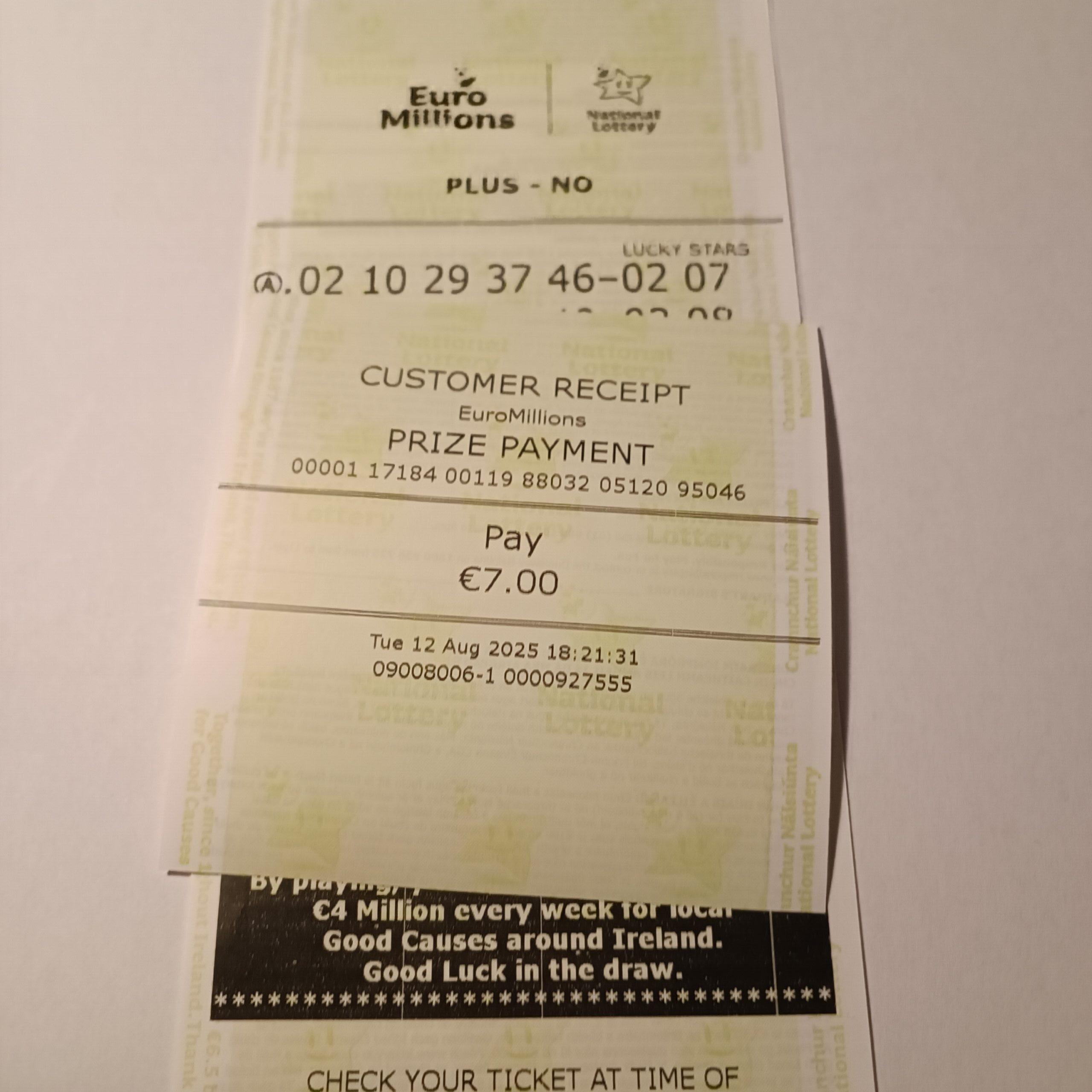 Lotto Euromillions Syndicate by Lucky Syndicates for the 12 August 2025 draw – Coupon 40