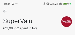 Lotto Euromillions Syndicate by Lucky Syndicates money spend in SuperValu until 06Nov2025 pic1